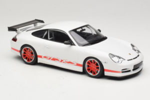 Porsche 911 996 GT3 RS Weiß Roter Streifen Minichamps 1:18 155062020 Druckguss — Bild 4 von 6