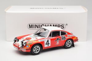 Porsche 911 S #4 G. Larrousse / M. Perramond 2nd Place Rally Monte Carlo 1972 Minichamps 1:18 107726804 Resin — Bild 6 von 6