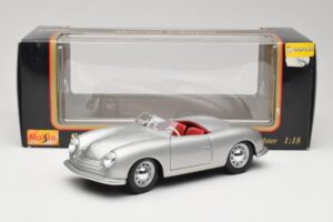 Porsche No. 1 356 Roadster Fish Silber Maisto 1:18 31853 Druckguss — Bild 8 von 8