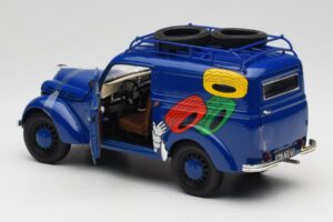 Renault Juvaquatre Michelin Blue Solido 1:18 82008 Druckguss — Bild 7 von 8