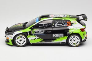 Skoda Fabia Rally2 #23 O. Solberg / E. Edmondson Rally Monte Carlo 2023 IXO 1:18 18RMC155A Druckguss — Bild 3 von 6