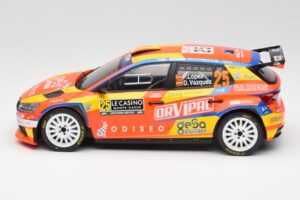 Skoda Fabia Rally2 #25 P. Lopez Rally Monte Carlo 2024 IXO 1:18 18RMC199 Druckguss — Bild 3 von 6