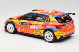 Skoda Fabia Rally2 #25 P. Lopez Rally Monte Carlo 2024 IXO 1:18 18RMC199 Druckguss — Bild 5 von 6