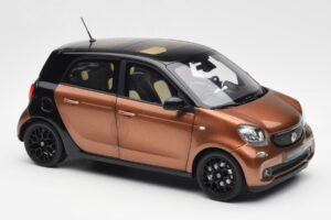 Smart Forfour W453 Schwarz Hazel Braun Norev 1:18 B66960299 Druckguss — Bild 6 von 8
