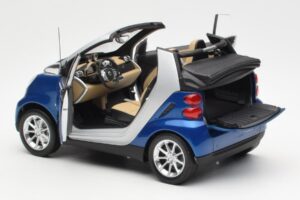 Smart Fortwo W451 Cabrio Blau Silber Minichamps 1:18 Q0022565V001C80Q00 Druckguss — Bild 5 von 8