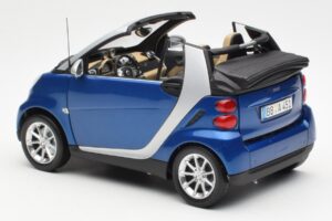 Smart Fortwo W451 Cabrio Blau Silber Minichamps 1:18 Q0022565V001C80Q00 Druckguss — Bild 7 von 8