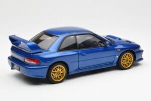 Subaru Impreza 22B Upgraded Version Blau Mit Goldfelgen AUTOart 1:18 78602 Druckguss — Bild 3 von 8