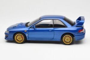 Subaru Impreza 22B Upgraded Version Blau Mit Goldfelgen AUTOart 1:18 78602 Druckguss — Bild 4 von 8