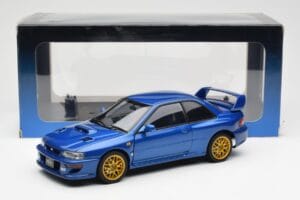 Subaru Impreza 22B Upgraded Version Blau Mit Goldfelgen AUTOart 1:18 78602 Druckguss — Bild 8 von 8