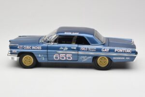Pontiac Catalina Super Duty Super Stock #655 Blau 1962 Auto World 1:18 AW201/06 Druckguss — Bild 4 von 8