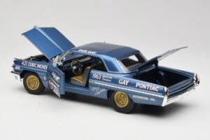 Pontiac Catalina Super Duty Super Stock #655 Blau 1962 Auto World 1:18 AW201/06 Druckguss — Bild 5 von 8