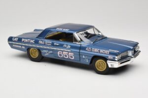 Pontiac Catalina Super Duty Super Stock #655 Blau 1962 Auto World 1:18 AW201/06 Druckguss — Bild 6 von 8