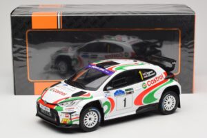 Toyota GR Yaris Rally2 #1 C. Ingram / R. Whittock Voyonic Grampian Forest Rally 2024 IXO 1:18 18RMC213 Druckguss — Bild 6 von 6