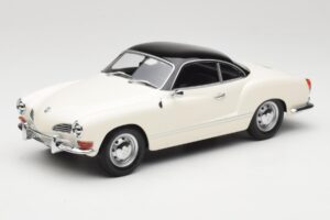 Volkswagen Karmann Ghia Creme Schwarz Minichamps 1:18 155054021 Druckguss