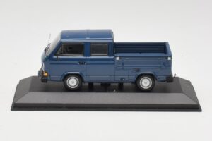 Volkswagen T3 Doppelkabine Pritschenwagen Blau Minichamps 1:43 400055260 Druckguss