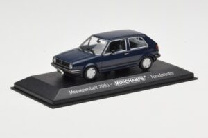 Volkswagen Golf Mk2 Blau Messehandmuster Minichamps 1:43 GOLFHANDMUSTER Druckguss — Bild 2 von 4