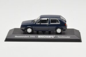 Volkswagen Golf Mk2 Blau Messehandmuster Minichamps 1:43 GOLFHANDMUSTER Druckguss