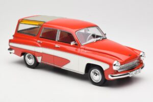 Wartburg 311 Camping Deluxe Rot Weiß BoS Models 1:18 BOS037 Resin — Bild 4 von 6