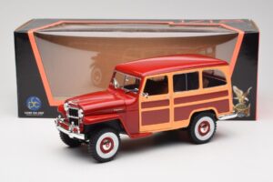 Willys Jeep Station Wagon Rot Road Signature 1:18 92858 Druckguss — Bild 8 von 8